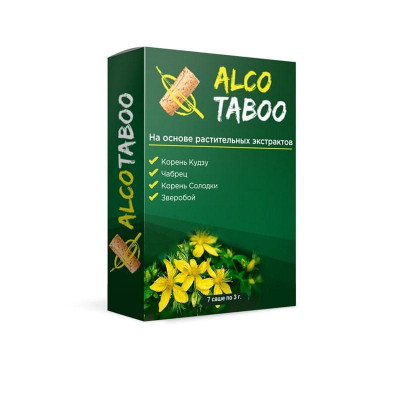 
Биологически активная добавка Alco Taboo от алкоголизма 