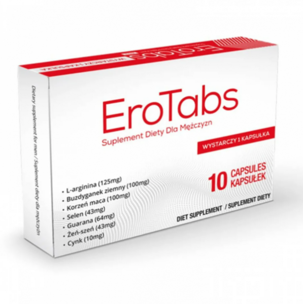
EroTabs — препарат для потенции в аптеке 