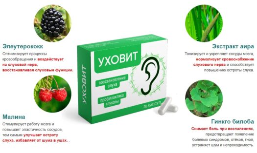 Уховит - капсулы для слуха — обзор и инструкция по применению — Фото 1