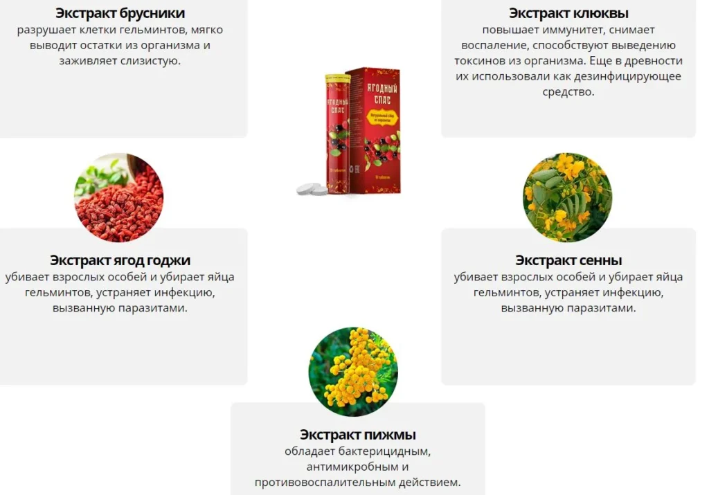 Ягодный спас - шипучие таблетки от паразитов — обзор и инструкция по применению — Фото 4