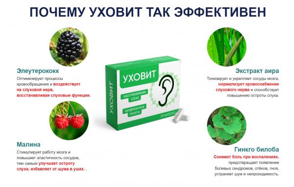 Уховит - капсулы для слуха — обзор и инструкция по применению — Фото 5