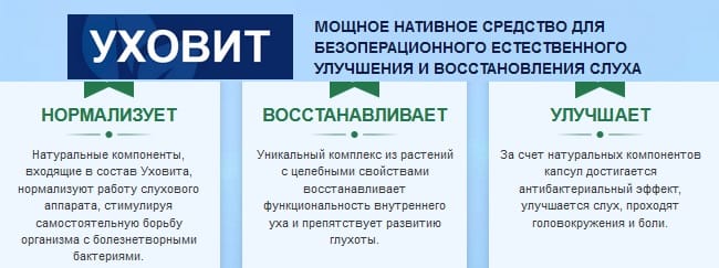 Уховит - капсулы для слуха — обзор и инструкция по применению — Фото 2