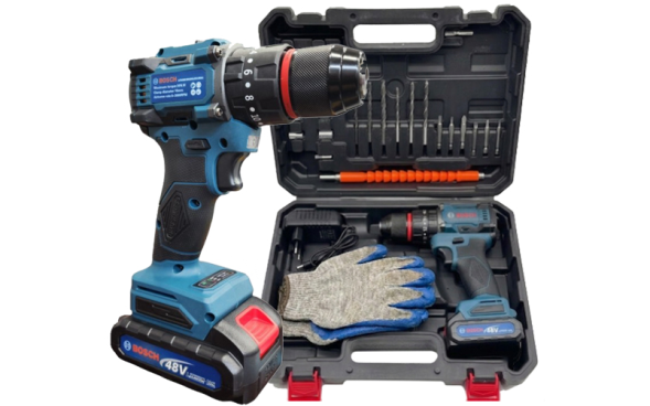 
				Шуруповерт Bosch 48V + 23 предмета			